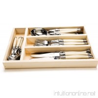 Laguiole Jean Dubost 24 Piece Flatware set (knives  spoons  forks)-Ivory - B00641UJ6O